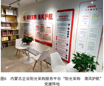 图6　内蒙古企业阳光采购服务平台“阳光采购　清风护航”