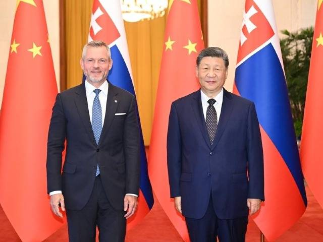 习近平同斯洛伐克总统佩列格里尼会谈