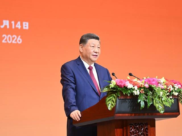 习近平为美国总统特朗普举行欢迎宴会