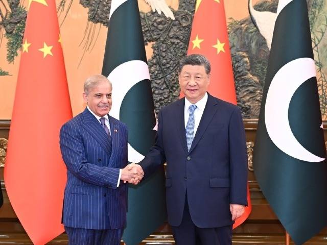 习近平会见巴基斯坦总理夏巴兹